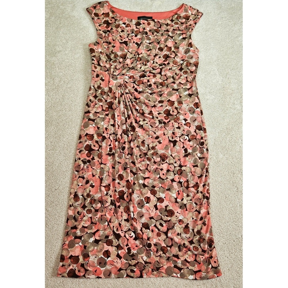 Figure-flattering Workwear‎ Womens 16 Ruched Sheath Connected Apparel Midi Dress